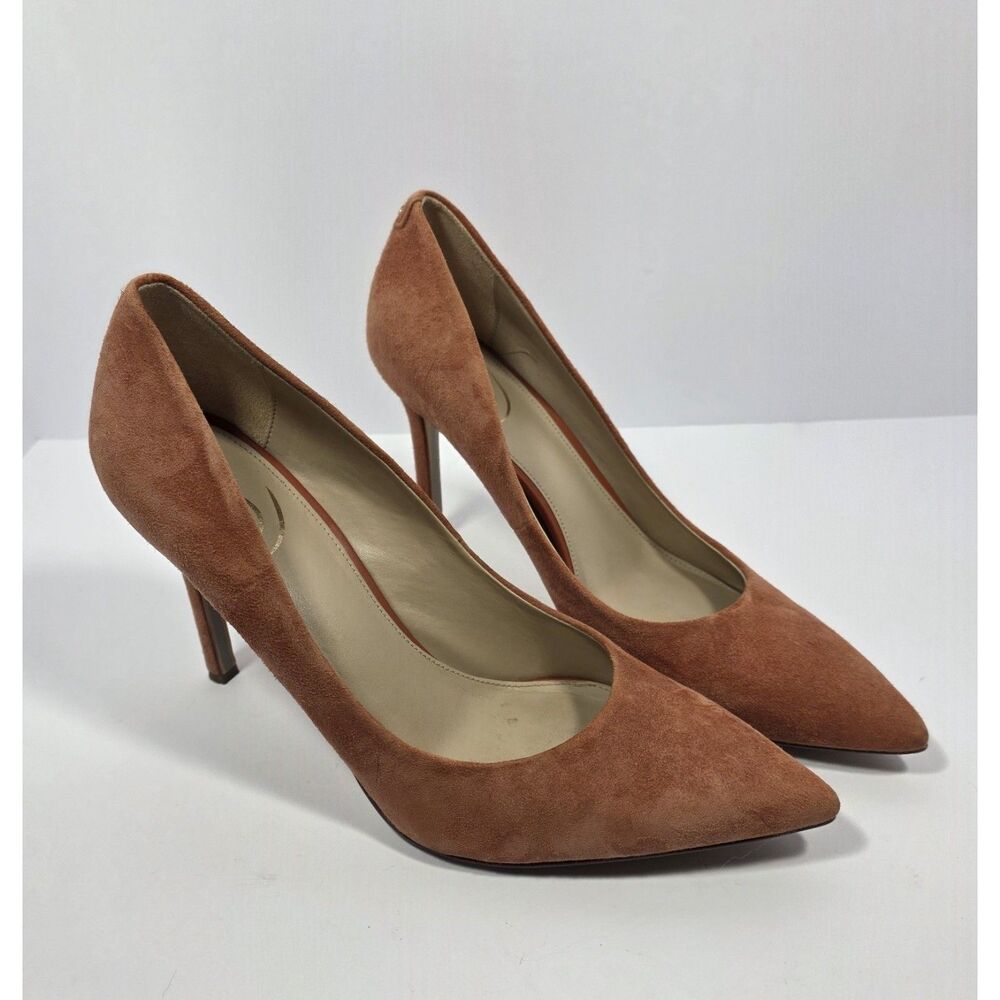 Sam Edelman Hazel Suede Pointed Toe Pumps Heels Womens 10 Rust Terracotta
